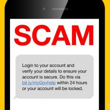 scam message